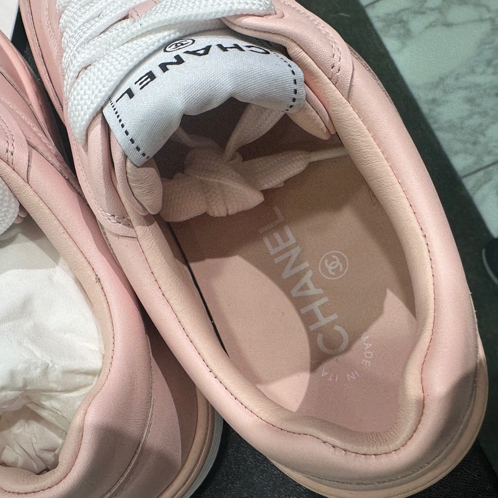 CHANEL Light Pink Women's Sneakers - Picture 4 of 10